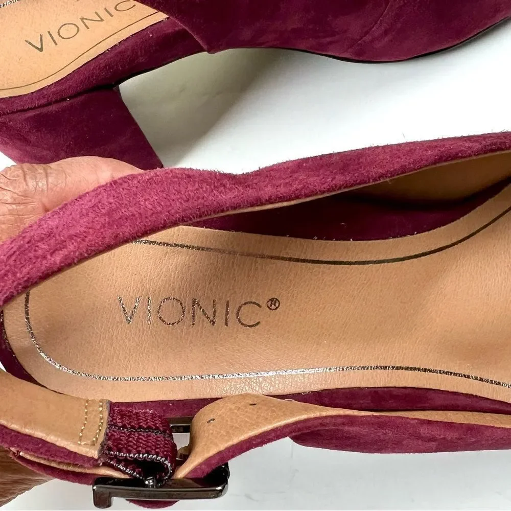 Vionic Nareen Suede Slingback Heels - Picture 7 of 11